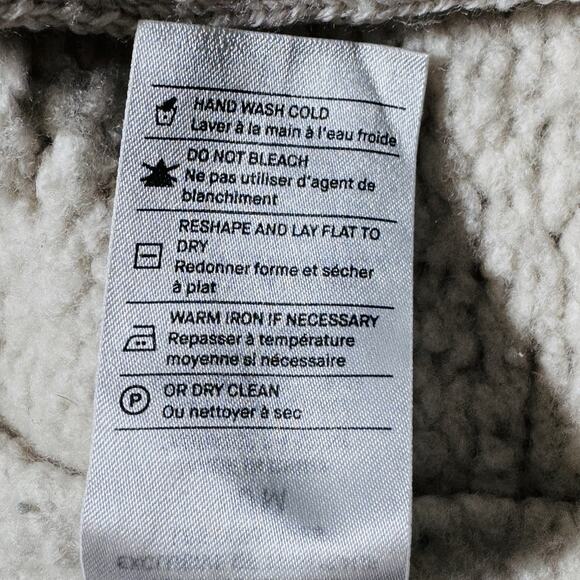 Vince 100% Wool Chunky Boucle Knit Open Drapey Cardigan Sweater Sz M Lagenlook - Picture 5 of 6